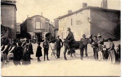 برج الحمير حوالي عام 1900، كاركاسون (بطاقة بريدية) بواسطة فنان غير معروف
