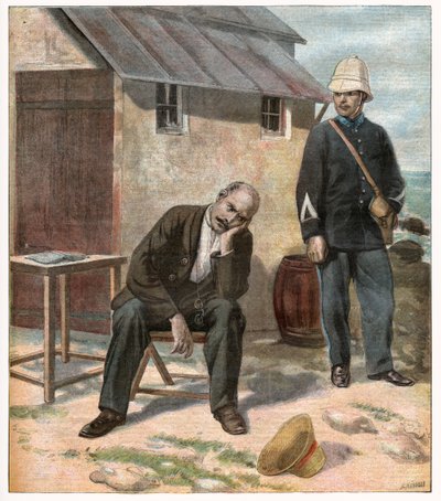 قضية دريفوس. 1896 (نقش) بواسطة فنان غير معروف