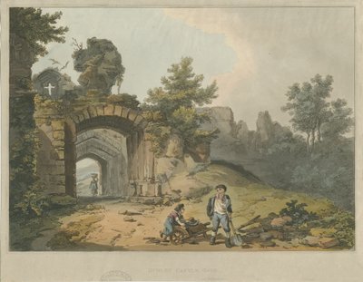 Dudley Castle - The Keep: نقش مائي ملون ، بدون تاريخ [؟ القرن التاسع عشر] بواسطة غير معروف