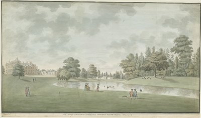 قاعة فيشرويك: الرسم بالألوان المائية ، 1786 بواسطة غير معروف