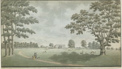 قاعة فيشرويك: الرسم بالألوان المائية ، بدون تاريخ [1786] بواسطة غير معروف