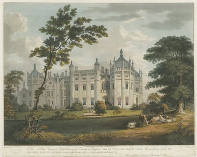 Forton - Aqualate Hall: نقش مائي ملون ، بدون تاريخ [سي 1814] بواسطة غير معروف