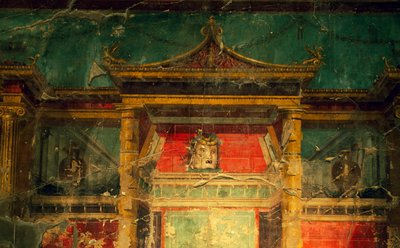 Fresco in salon، Villa Poppaea، Archaeological area of Oplonti، Torre Annunziata (قائمة اليونسكو للتراث العالمي بواسطة فنان غير معروف