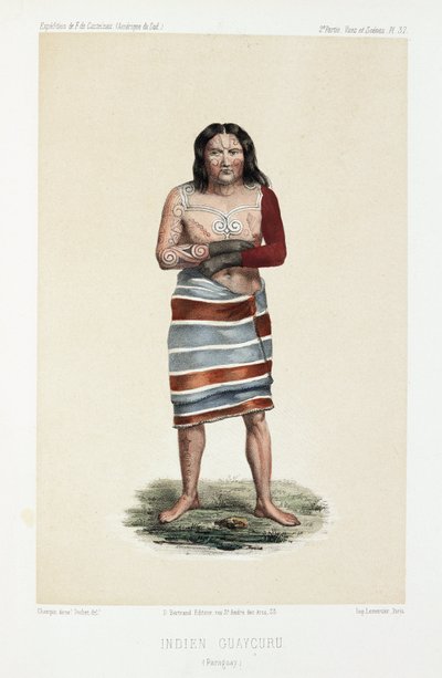 Guaycuru هندي ، باراغواي ، 1843-1847 بواسطة غير معروف