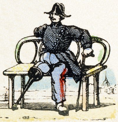 I - Invalide - Alphabet - ترفيه للأطفال - صورة epinal ، سلسلة شعبية c1890 (رسم توضيحي) بواسطة غير معروف