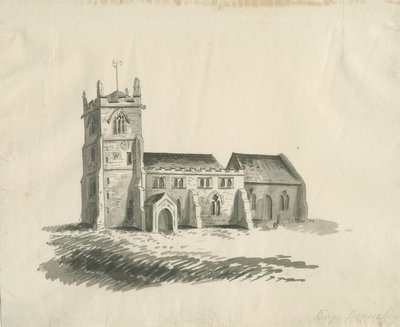 كنيسة الملوك بروملي: رسم بني داكن ، بدون تاريخ [عام 1770] بواسطة غير معروف