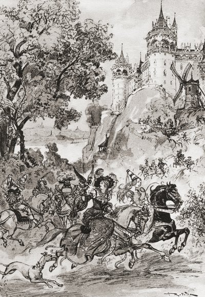 دير Thélème أو دير Thélème. بواسطة غير معروف