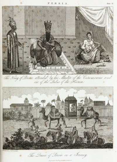 ملك وملكة فارس ، حوالي 1810-1829 بواسطة غير معروف
