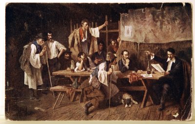 الأدب. الشاعر المجري بيتوفي ، حوالي عام 1848 ، بطاقة بريدية ، المجر ، حوالي 1900 (بطاقة بريدية) بواسطة فنان غير معروف