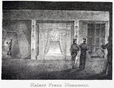 منجم الملح: نصب تذكاري تحت الأرض لـ Kaiser Franz ، عند مدخل المنجم ، في Durrnburg ، النمسا بواسطة غير معروف