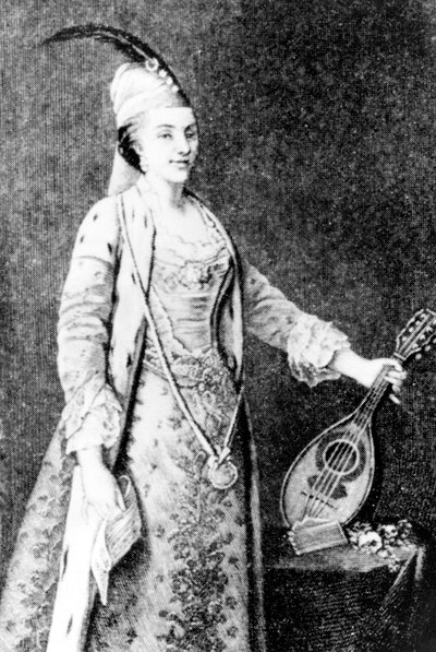 والدة الشاعر الفرنسي أندريه شينييه الذي افتتح الصالون الأدبي عام 1767 Neg C5640PL بواسطة فنان غير معروف