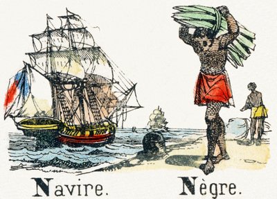 N - Navire Negre - أبجدية ترفيه الأطفال c1890 (طباعة حجرية) بواسطة غير معروف