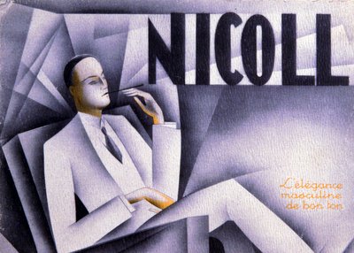 نيكول، أناقة الرجال بذوق رفيع، ج. 1930 (مطبوعة) بواسطة فنان غير معروف