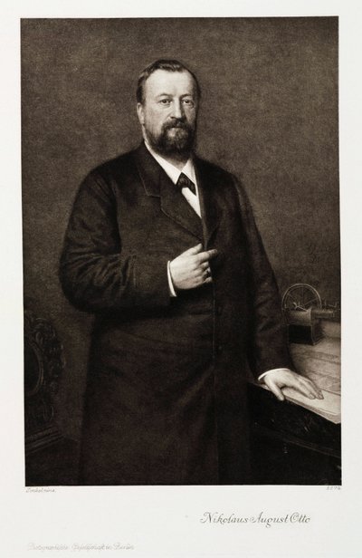 نيكولاس أوغست أوتو ، مهندس ألماني ، حوالي 1870 بواسطة غير معروف