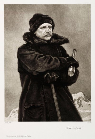 نيلس أدولف إريك نوردنسكجولد ، الجيولوجي السويدي ومستكشف القطب الشمالي ، حوالي 1880 بواسطة غير معروف