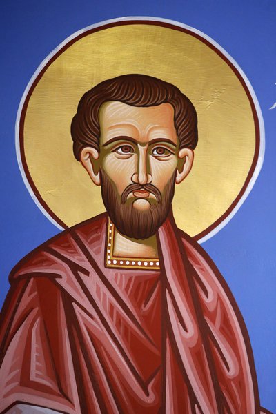 Orthodox church in Pedoulas, Cyprus. Saint Cosmas fresco, 20150510, Pedoulas, Cyprus بواسطة غير معروف