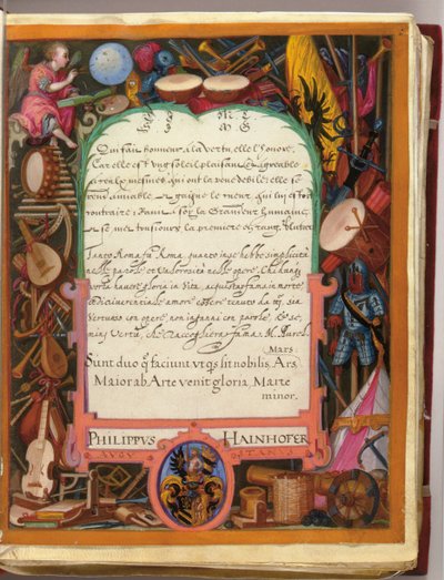 صفحات من ألبوم Amicorum الخاص بـ Philipp Hainhofer ، 1596-1633 بواسطة غير معروف