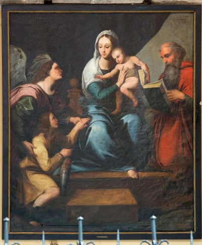 كنيسة الرعية (كنيسة سيدة باميل). الداخلية. تلوين. مجهول. مادونا (مادونا مع السمك ، توبياس). نسخة من رافائيل (؟). بواسطة فنان غير معروف