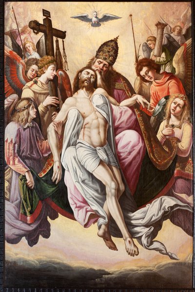 كنيسة أبرشية (Parochiale kerk Sint-Dionysius van Lede). الداخلية. الجوقة. رسمة. افتراض. بواسطة فنان غير معروف