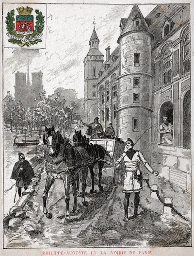 فيليب أوغست. فيليب الثاني ملك فرنسا. بواسطة نيكولاس ليز