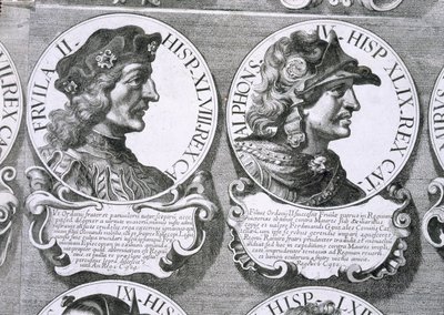 صور من Fruela II و Alfonso IV (litho) بواسطة غير معروف