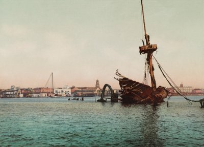Restos del USS Maine ، هافانا (صورة) بواسطة غير معروف