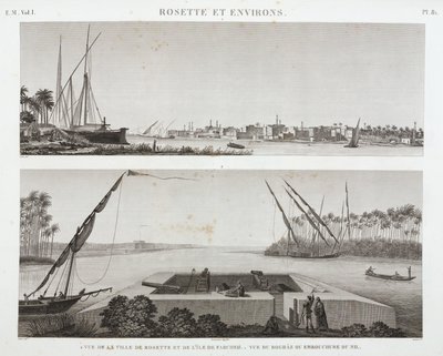 رشيد ومصب النيل بمصر عام 1798 بواسطة غير معروف
