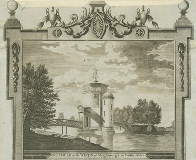 Shugborough - معبد الرياح: engraving، nd [c 1770] بواسطة غير معروف