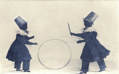 صورة ظلية اثنين من أعضاء عائلة بريت (قلم حبر على ورق) بواسطة غير معروف