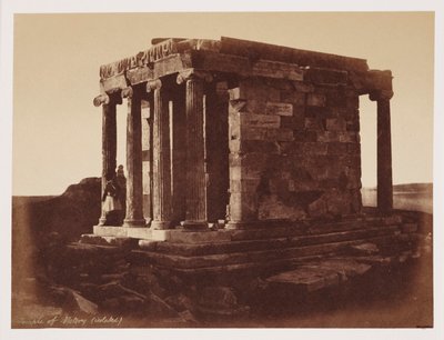 معبد النصر ، أثينا ، ج 1849 بواسطة غير معروف