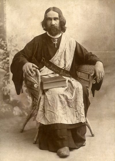 The Divine Healer Schrader، Temple، Texas، c.1888 (صورة b / w) بواسطة غير معروف