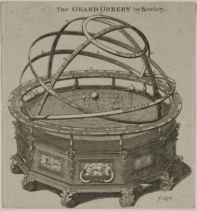 "The Grand Orrery by Rowley" ، لندن بواسطة غير معروف