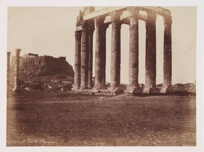 معبد جوبيتر أوليمبيوس عام 1849 بواسطة غير معروف