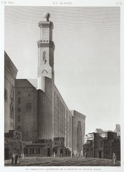 مسجد السلطان حسن ، القاهرة ، مصر عام 1798 بواسطة غير معروف