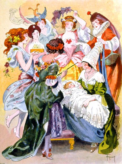 الجميلة النائمة، حوالي 1910-1920 (رسم توضيحي) بواسطة فنان غير معروف