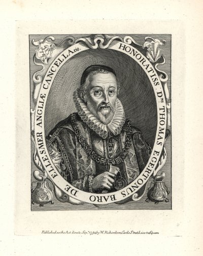 توماس إجيرتون (1540-1617) بواسطة فنان غير معروف