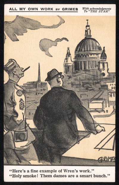 United Kingdom : A humorous postcard produced during WW2 by Raphael Tuck & Sons Ltd بواسطة غير معروف
