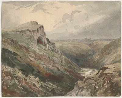 Wetton Dale: رسم بالألوان المائية ، بدون تاريخ [القرن التاسع عشر] بواسطة غير معروف