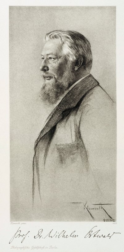 ويلهلم أوستوالد ، كيميائي من لاتفيا ، عام 1910 بواسطة غير معروف
