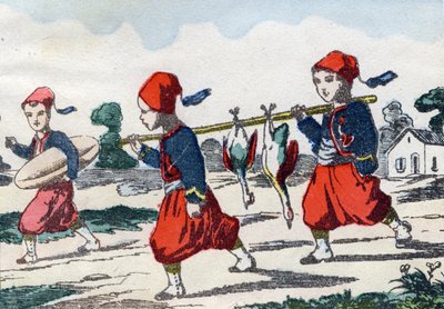 زواف. نقش في "الأبجدية العسكرية الطفولية". صور Pont-a-Mousson ، حوالي عام 1890. 20 صفحة. قاتمة: 28.5x21 سم بواسطة غير معروف