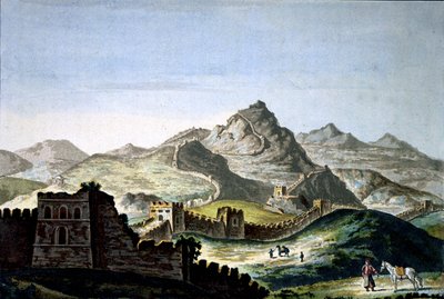سور الصين العظيم، حوالي عام 1820 (نقش) بواسطة فنان غير معروف