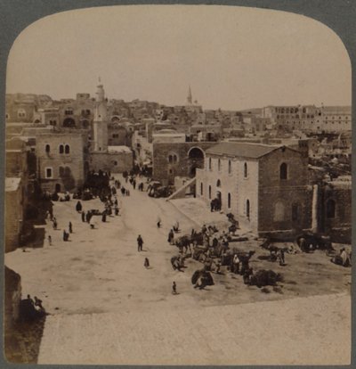 بيت لحم يهودا ، مسقط رأس يسوع ، فلسطين ، 1896. بواسطة أندروود أند أندروود