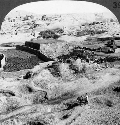 صناعة الطوب ، مصر ، 1905. بواسطة أندروود أند أندروود