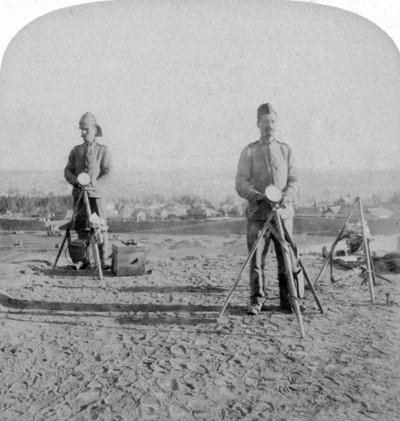 طباعة بريطانية من قلعة جوهانسبرج أخبار الاحتلال ، حرب البوير ، 1900 بواسطة أندروود أند أندروود