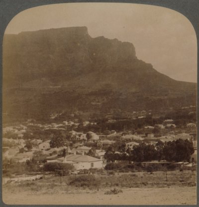 كيب تاون وجبل تابل ، غربًا من سفح تل سيجنال ، جنوب أفريقيا ، 1902. بواسطة أندروود أند أندروود