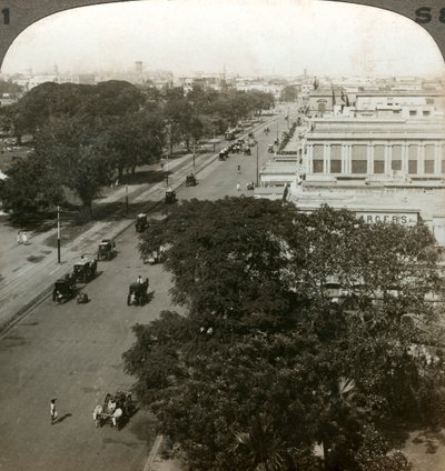 Chowringhee Road ، كالكوتا ، الهند ، القرن التاسع عشر الميلادي. بواسطة أندروود أند أندروود