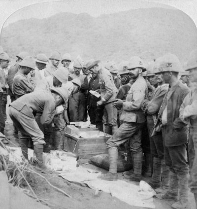 هدايا عيد الميلاد من المنزل ، إلى القوات مع Methuen في نهر Modder ، جنوب أفريقيا ، 1900. بواسطة أندروود أند أندروود