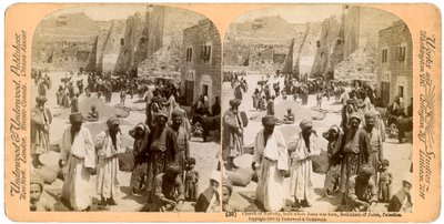كنيسة المهد ، بنيت حيث ولد يسوع ، بيت لحم ، فلسطين ، 1900. بواسطة أندروود أند أندروود