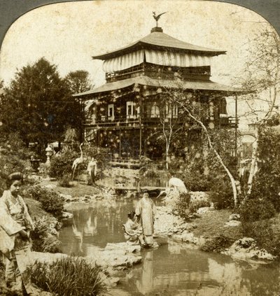 الحديقة اليابانية في معرض العالم ، سانت لويس ، ميزوري ، الولايات المتحدة الأمريكية ، 1904. بواسطة أندروود أند أندروود