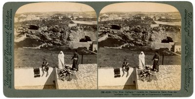 القدس كما تُرى من باب دمشق ، فلسطين ، 1901. بواسطة أندروود أند أندروود